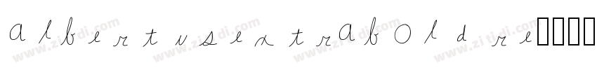 albertusextrabold re字体转换